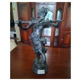 Bronze? Satyr Playing Flute Sculpture