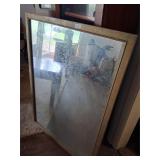 Large vintage framed mirror
