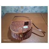 Hand woven Vintage Creel -  fishing basket