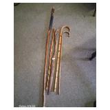 Wooden canes lot