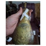 blk powdr peace flask mid centry repop nice patina