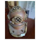 Copper divers helmet decoration