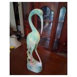 Tall Vintage Flamingo sculpture