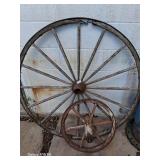 2 wagon wheels nice