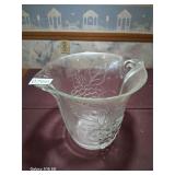 Vintage French Glass Ice Bucket,champagne Bucket