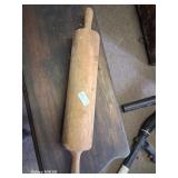 Huge vintage wooden rolling pin