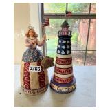 Lighthouse and Lady America pieces