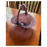 Fenton purple basket