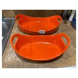 2 Rachael Ray serving platters 1.25, 2.25