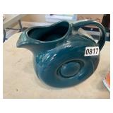 Teal blue Hall pitcher