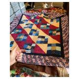10- machined quilting tops