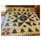 King size outdoor theme bed spread - machined