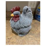 Rooster jar with lid