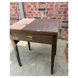 Wooden sewing machine cabinet