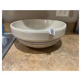 Blue and cream pottery bowl 12ï¿½