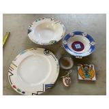 Two Mikasa dishes and miscellaneous