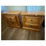 2- wooden night stands