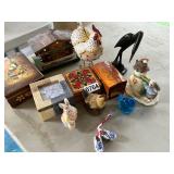 Trinity boxes and rabbit decor