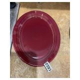 Oval maroon Fiesta platter