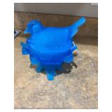 Vintage Westmoreland Glass bird on nest dish