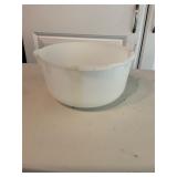 White Glasbake bowl