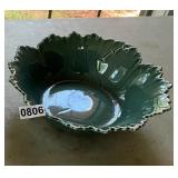 Green Woodfield Bowl by Steubenville