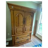 Wood armoire hutch