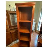 4 shelf wood bookshelf