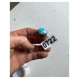 Turquoise and silver ring marked 925