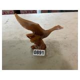 Glass mold flying duck
