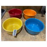 4- assorted color Fiesta bowls