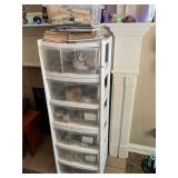 6 drawer bead jewelry making supplies and cabinet