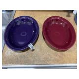 2 Fiesta oval platter/ bowls