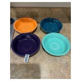 4- assorted color Fiesta bowls