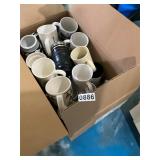 Lot coffee cups and mugs