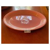 Pink oval Fiesta platter
