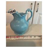 Blue pitcher
