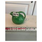 Green creamer pitcher