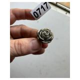Rose ring marked 925