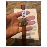 Watch- Quemex w/ brown leather band