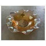 Amber Iris Carnival Bowl