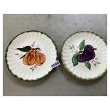 2- Blue Ridge Hand Painted plates
