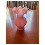 Vintage Fenton pink vase