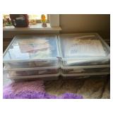 6 totes quilting squares pieces. Machined