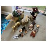Basset Hound and dog decor lot