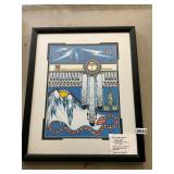 Framed signed numbered Bleeding Arrows picture
