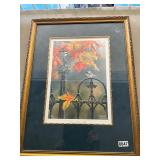 Framed Victorian Seasons Fall 20 x 26