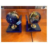 World globe book ends