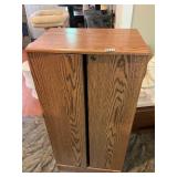 Bifold door wooden cabinet
