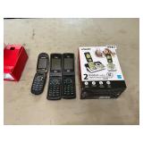 3 Flip phones and cordless phones